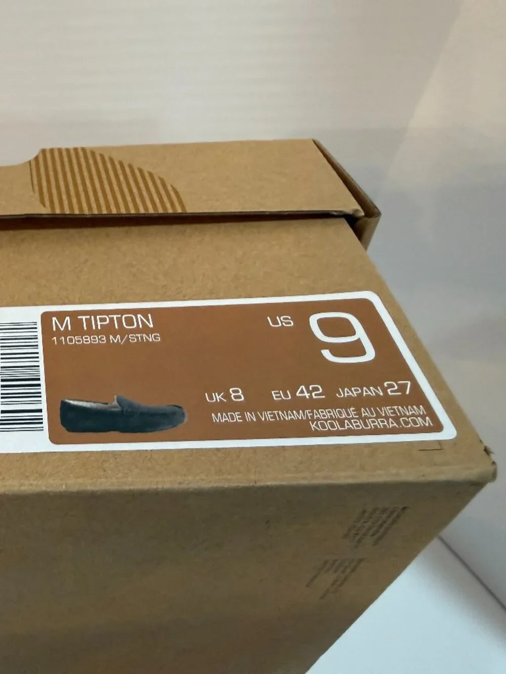 Koolaburra by UGG Tipton Stone Gray Slippers Men's Size 9 1105893 BNIB